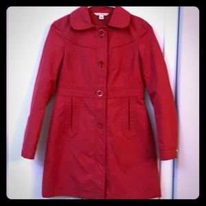 Banana Republic red A line Rain coat - size XS